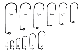 Anzol 4/0 para Jig Head 570, 50 unidades.